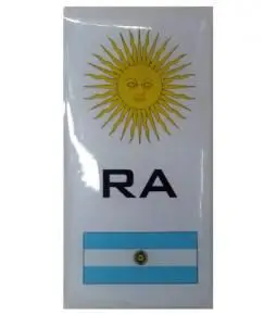 Bandera RA Argentina resina