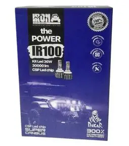 Kit Cree Led IR100 Canbus 9012 / HIR2 Alta Gama 36W 30000 lm CSP Led Chip