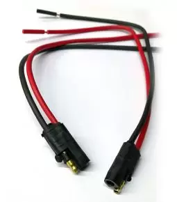 Ficha Conector de 2 Vías Inyectado Reforzada Macho y Hembra - Cable 2.5mm 30cm de largo 