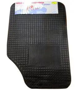 Cubre Alfombras Negra 4 Piezas