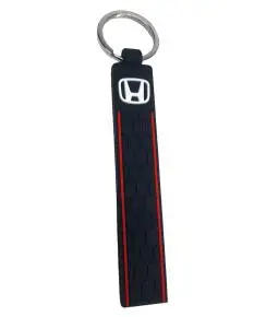Llavero Cinta de Goma con Logo Honda Largo 12cm
