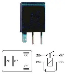 Micro Relay 9020 12V 20A con resistencia