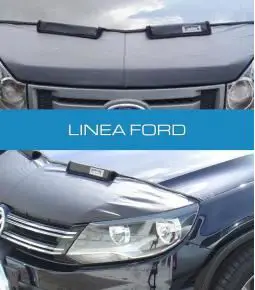 Media mascara de cuerina con felpa interior. Linea Ford Ka, Fiesta, Ecosport, Focus, Escort, Mondeo, F100, Courier, Transit