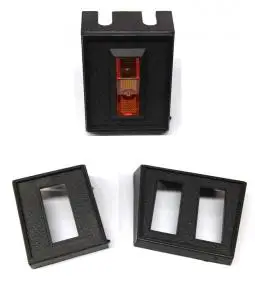 Marco para tecla rectangular simple y doble