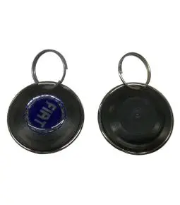 Llavero plástico y resina con logo Fiat