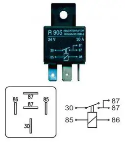 Relay 905 24V 30A