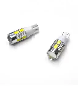 Led T10 12v con Lupa 10 Led 5630