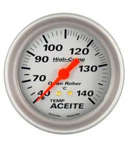 Temperatura de aceite plata linea High Comp 66mm