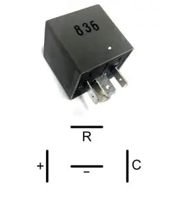 Destellador electrónico 12V 4 terminales