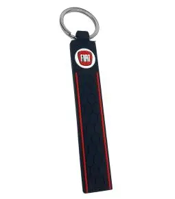 Llavero Cinta de Goma con Logo Fiat Largo 12cm