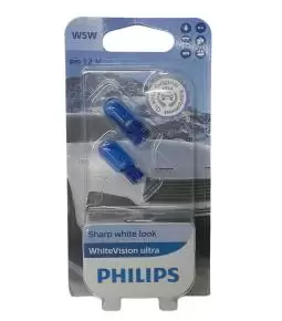 Lamparas T10 Philips WhiteVision Ultra 12V W5W Sharp White Look