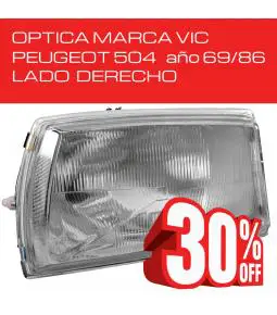 Optica Peugeot 504 69/86 Derecha VIC